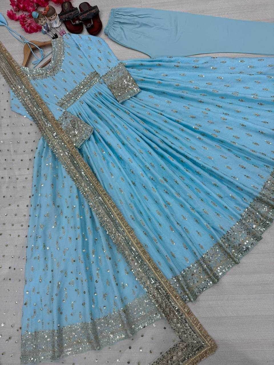 Chinon Embroidery Party Gown - MYLUXURY LANE ENTERPRISE